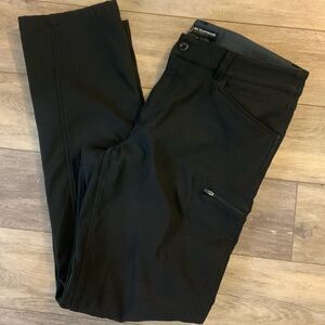 Men's Black outdoor, fleece lined pants. 36 x 34